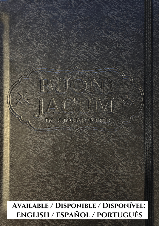 CADERNO BUONI JACUM - Edição artesanal com fórmula de sucesso (200 páginas, couro vegano)