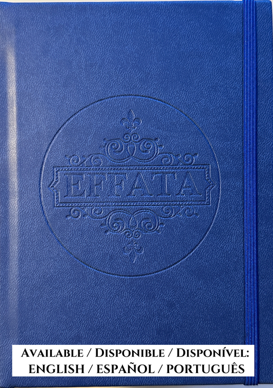 EFFATA NOTEBOOK - Handcrafted edition with the magic word that opens paths (200 pages, Vegan Leather)