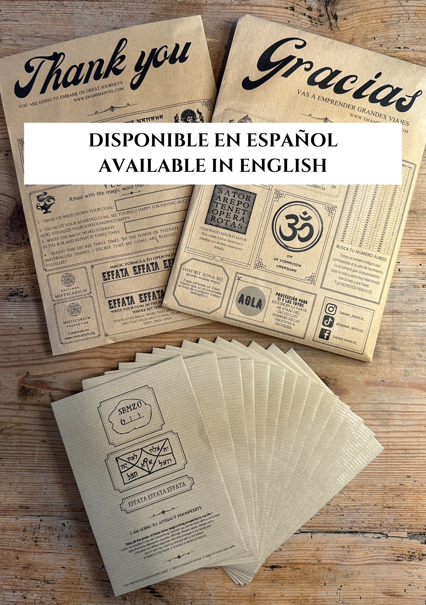 FORTUNE - 15 ENVELOPES FOR THREE MAGIC RITUALS