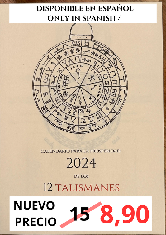 CALENDARIO PARA LA PROSPERIDAD 2024 DE LOS 12 TALISMANES