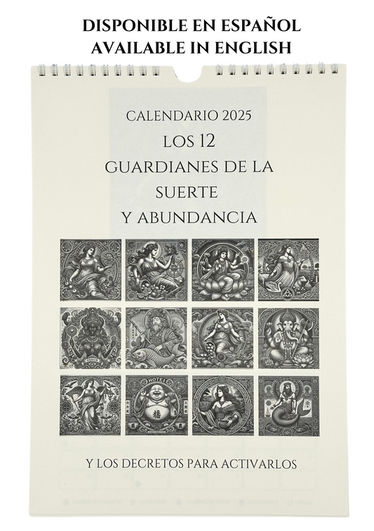 CALENDARIO 2025 - LOS 12 GUARDIANES DE LA SUERTE Y ABUNDANCIA