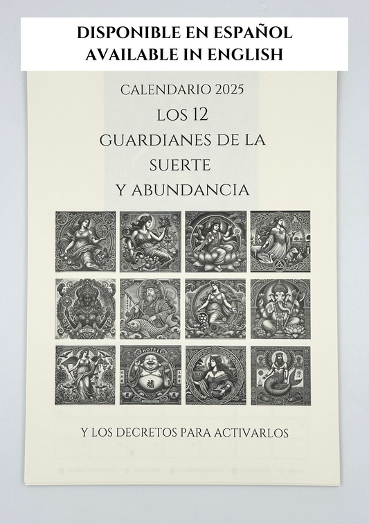 CALENDARIO 2025 - LOS 12 GUARDIANES DE LA SUERTE Y ABUNDANCIA