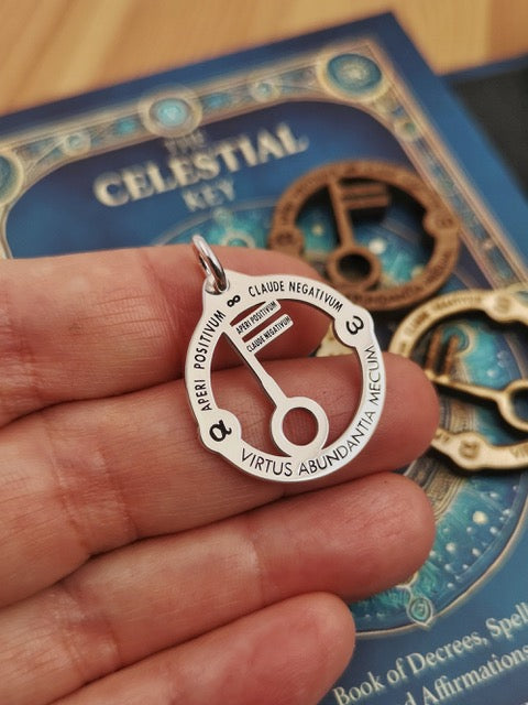 SPECIAL EDITION - THE CELESTIAL KEY - BOOK + SILVER TALISMAN + 3 TALISMANS